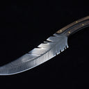 3633 Professional Chef Knife-Hand-Forged High Carbon Steel Boning Knife,Sharp Feather Blade,with Wooden Handle & Sheath