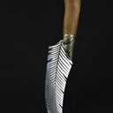 3186 Professional Chef Knife-Hand-Forged High Carbon Steel Boning Knife,Sharp Feather Blade,with Wooden Handle & Sheath