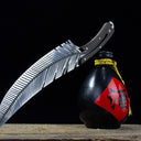 3633 Professional Chef Knife-Hand-Forged High Carbon Steel Boning Knife,Sharp Feather Blade,with Wooden Handle & Sheath
