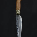 3200 Professional Chef Knife-Hand-Forged High Carbon Steel Boning Knife,Sharp Feather Blade,with Wooden Handle & Sheath