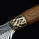 3200 Professional Chef Knife-Hand-Forged High Carbon Steel Boning Knife,Sharp Feather Blade,with Wooden Handle & Sheath