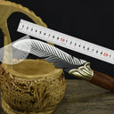 3135 Professional Chef Knife-Hand-Forged High Carbon Steel Boning Knife,Sharp Feather Blade,with Wooden Handle & Sheath