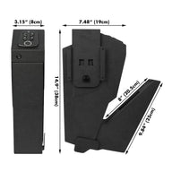 Wall-mounted fingerprint password pistol safe