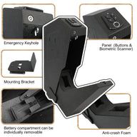 Fingerabdruck-Passwort-Pistolenbox, wandmontierte Pistolenbox