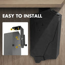 Wall-mounted fingerprint password pistol safe