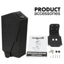 Wall-mounted fingerprint password pistol safe