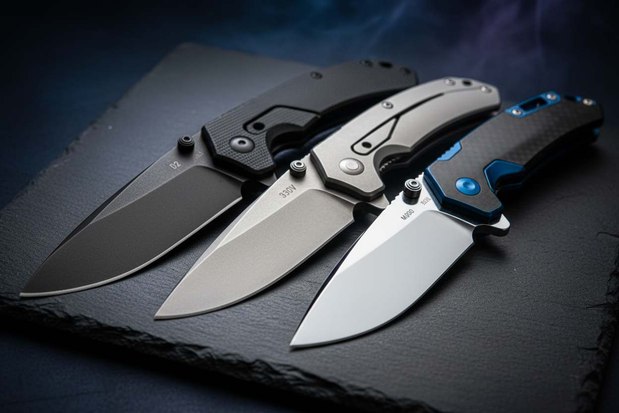 D2 vs S30V vs M390: The Ultimate EDC Knife Steel Comparison for 2026