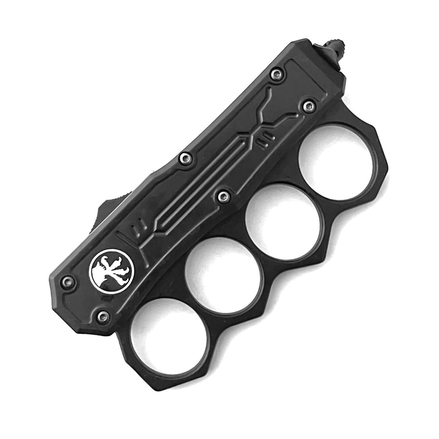 AS Series Eagle Claw Tactical Knuckle Automatic Knife | 440C Steel Combo Blade | Zinc Alloy Handle with Glass Breaker | 20 cm Compact EDC