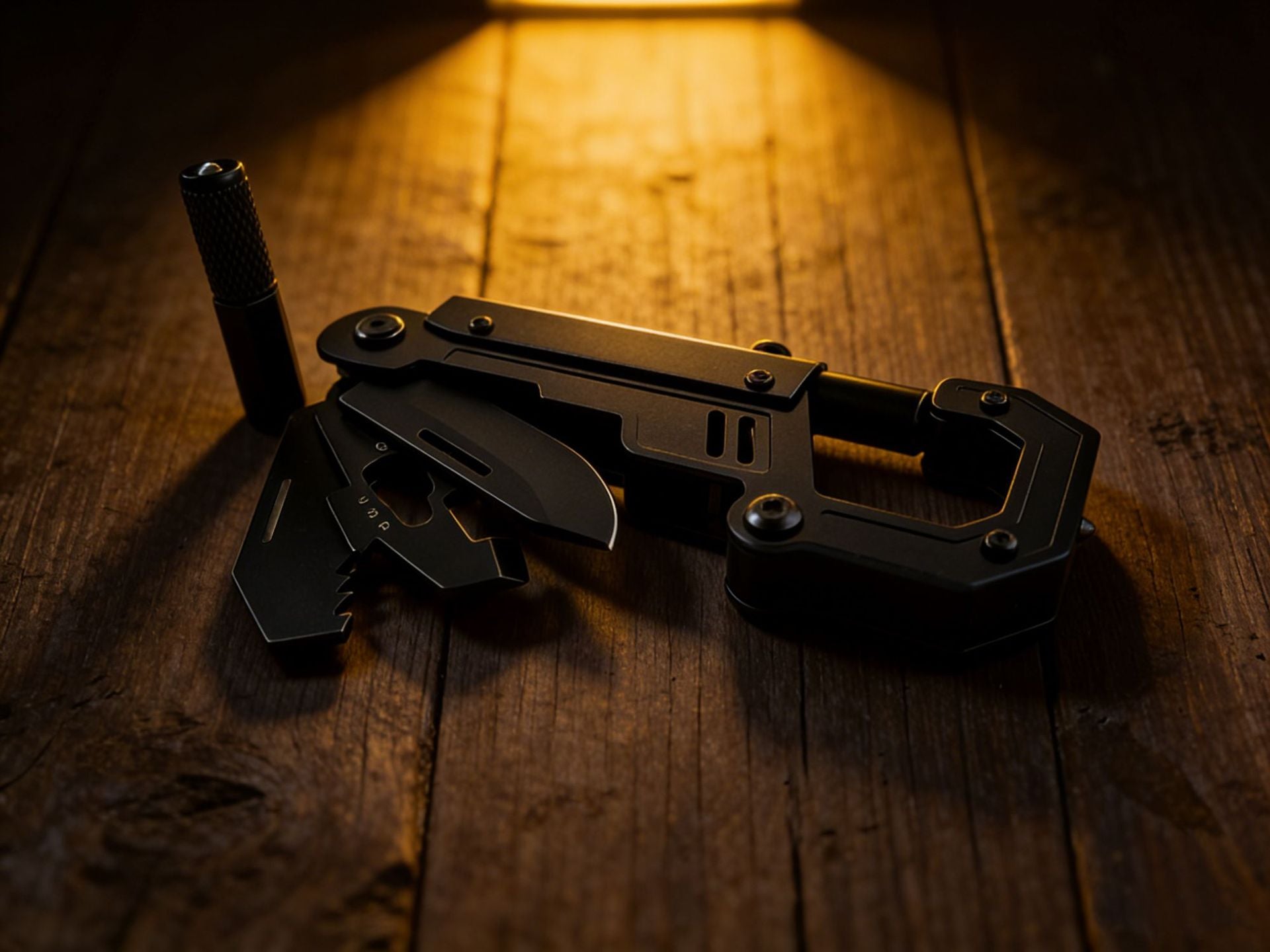 Portable Multifunctional Carabiner | Industrial EDC Mechanical Folding Outdoor Use Tool