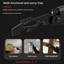 Portable Multifunctional Carabiner | Industrial EDC Mechanical Folding Outdoor Use Tool