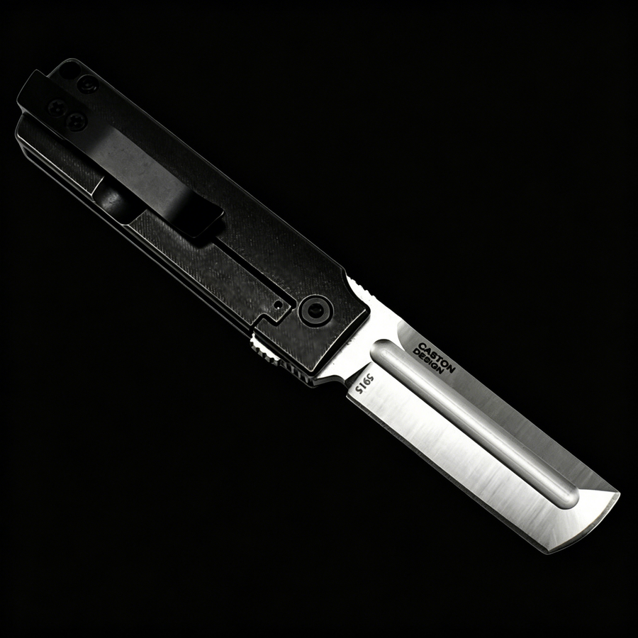 Mini folding knife with all-steel handle and 8Cr13Mov blade, compact, durable, and portable for everyday carry and precision cutting tasks.
