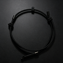 Survival wrist strap emergency glass breaker with tungsten alloy impact bead, adjustable elastic strap, and handcuff key for quick vehicle escape and emergency use.