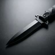 Close-up of the junction between the blade and cross guard, showcasing solid craftsmanship and the anti-slip textured handle design.